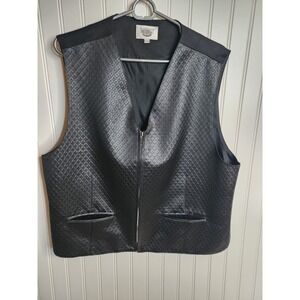 Imperial vest diamond brocade design zipper unisex XL